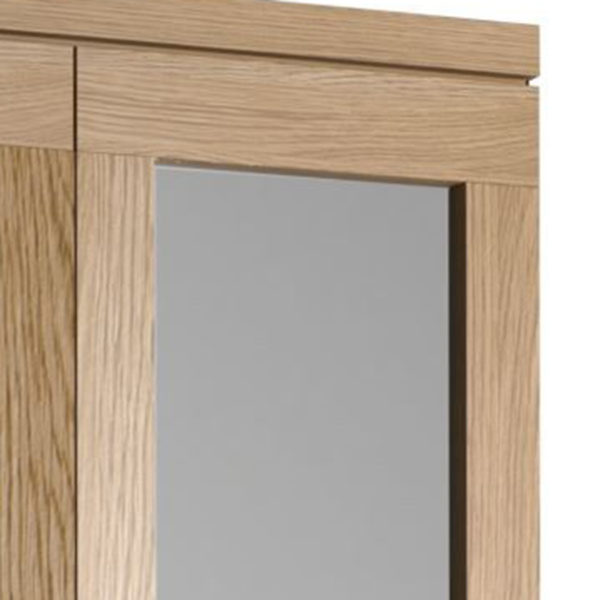 Industrial Oak Double Wardrobe | Natural Oil Finish