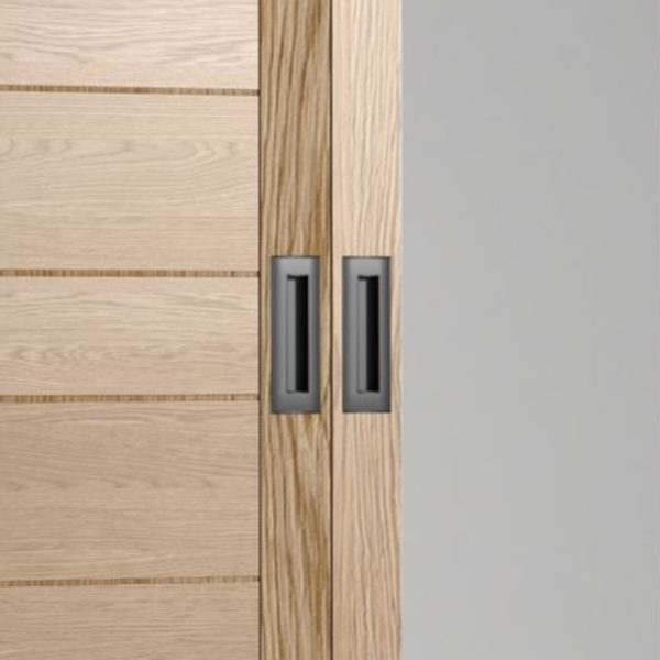 Industrial Oak Double Wardrobe | Natural Oil Finish