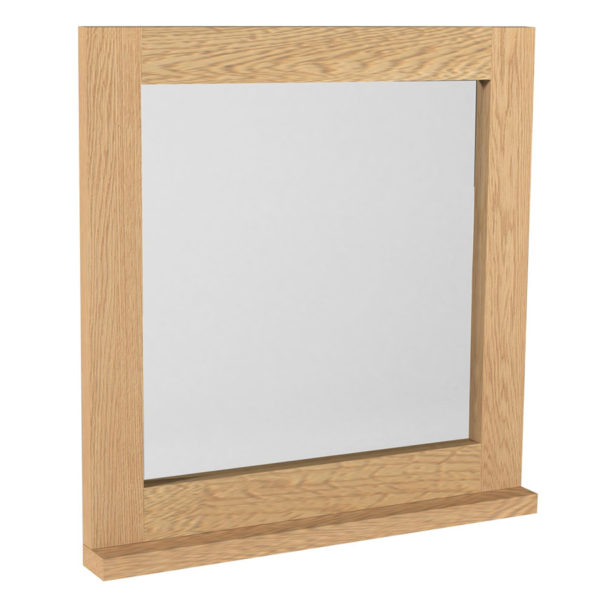 Industrial Oak Dressing Table Mirror | Natural Oil Finish