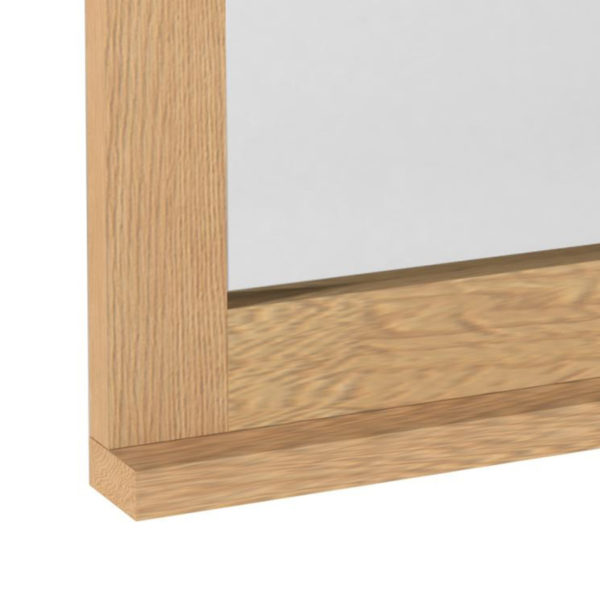 Industrial Oak Dressing Table Mirror | Natural Oil Finish