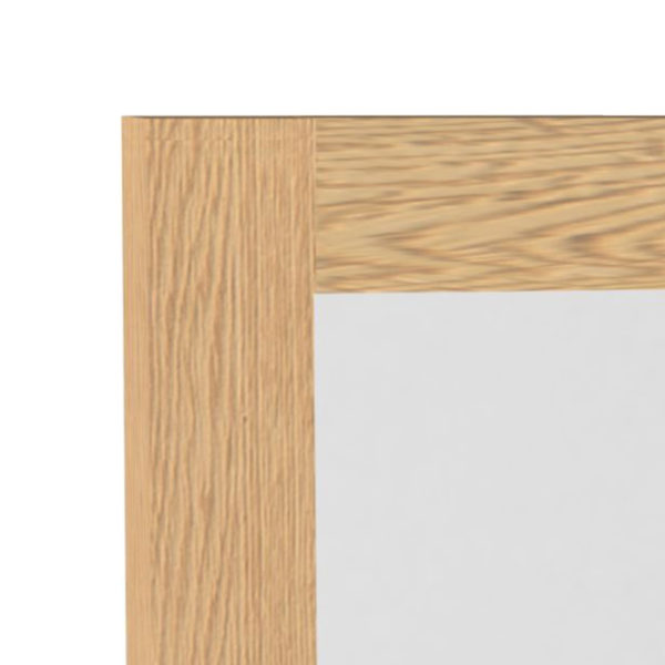 Industrial Oak Dressing Table Mirror | Natural Oil Finish