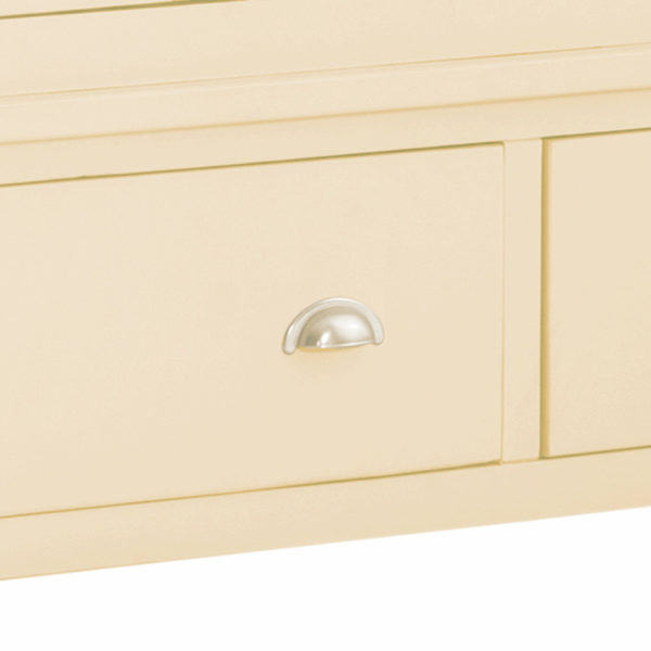 Tynedale Cream Painted Triple Wardrobe With Mirror