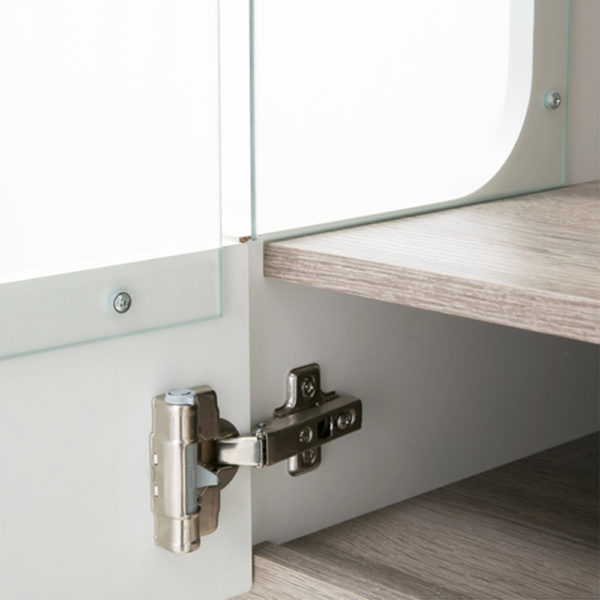 Chelsea White Tall Glazed Narrow Display Unit Right Hand Door | Self Assembly