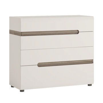 Chelsea White 4 Drawer Chest