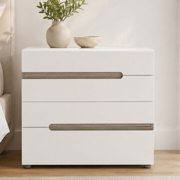 Chelsea White 4 Drawer Chest