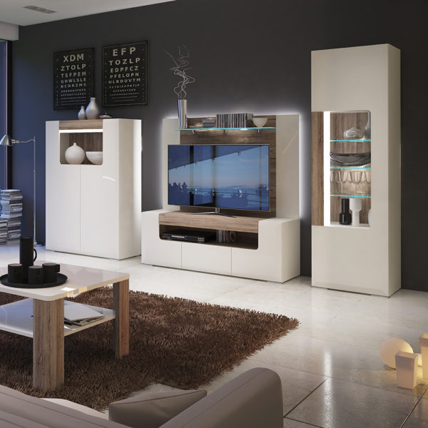 Signature White 140cm wide TV Cabinet | Self Assembly