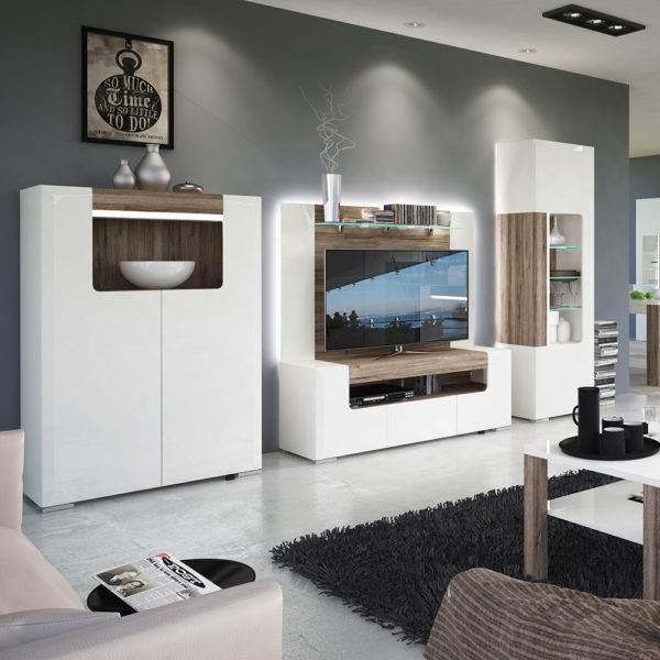 Signature White 140cm wide TV Cabinet | Self Assembly