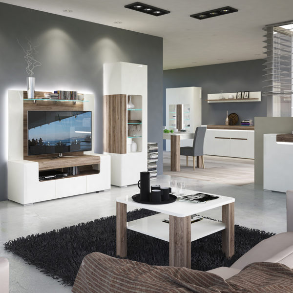 Signature White 140cm wide TV Cabinet | Self Assembly