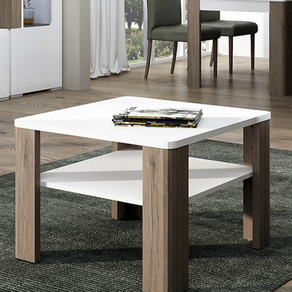 Signature White Coffee Table with Shelf | Self Assembly