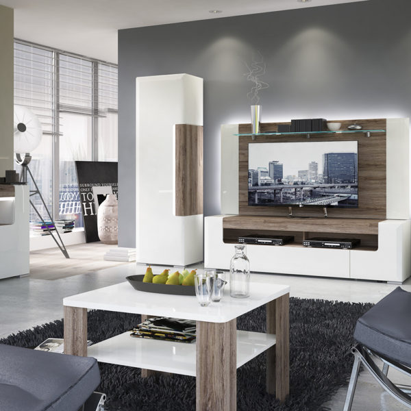 Signature White Coffee Table with Shelf | Self Assembly