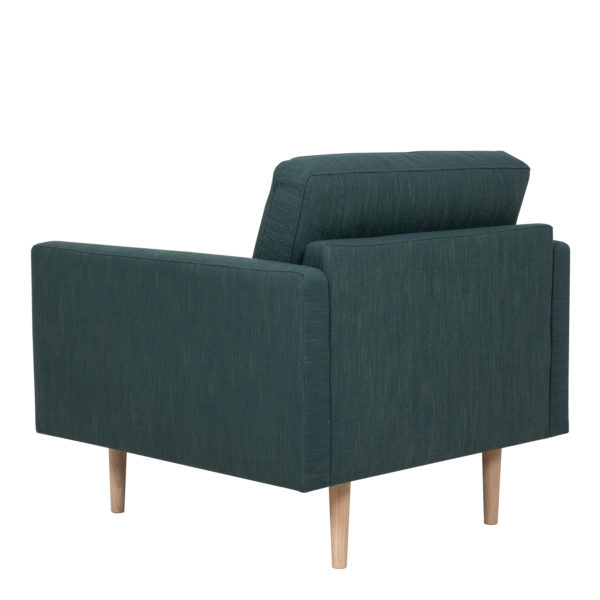 Larvik Armchair | Dark Green | Oak Legs