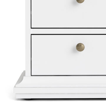 Condo White 2 Drawer Bedside