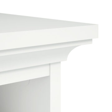 Condo White 2 Drawer Bedside