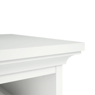 Condo White 2 Drawer Bedside