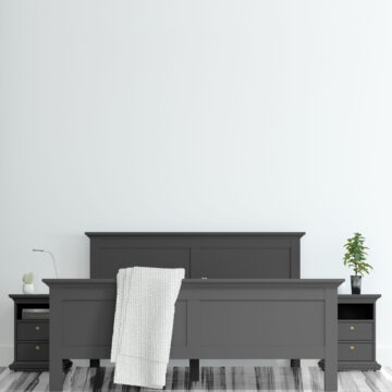Condo Matt Grey 2 Drawer Bedside