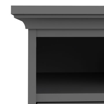 Condo Matt Grey 2 Drawer Bedside