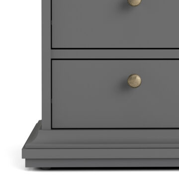 Condo Matt Grey 2 Drawer Bedside