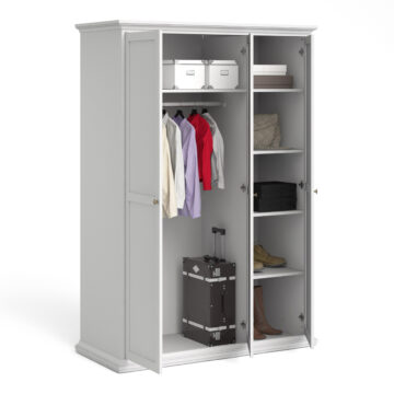 Condo Wardrobe with 3 Doors | White