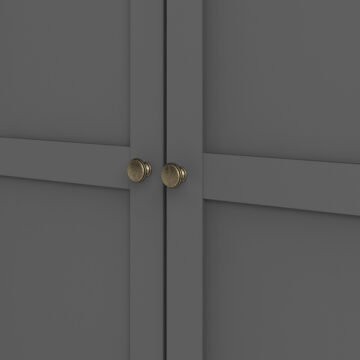 Condo Matt Grey 3 Door Wardrobe