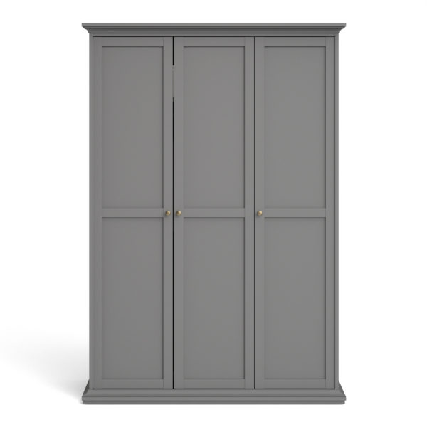 Condo Wardrobe with 3 Doors | Matt Grey