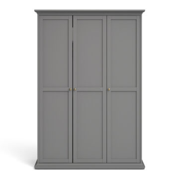 Condo Matt Grey 3 Door Wardrobe
