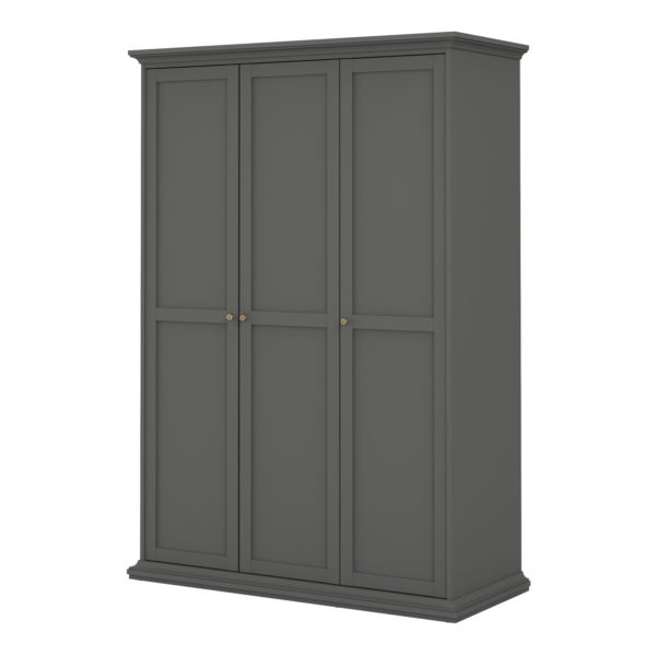 Condo Wardrobe with 3 Doors | Matt Grey