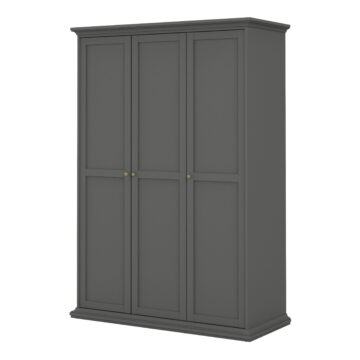 Condo Matt Grey 3 Door Wardrobe