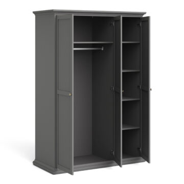 Condo Matt Grey 3 Door Wardrobe