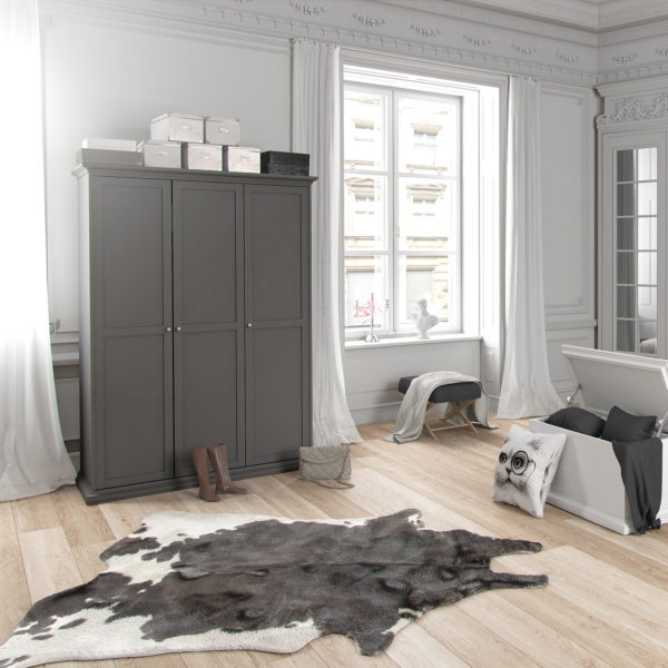 Condo Wardrobe with 3 Doors | Matt Grey
