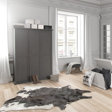 Condo Matt Grey 3 Door Wardrobe