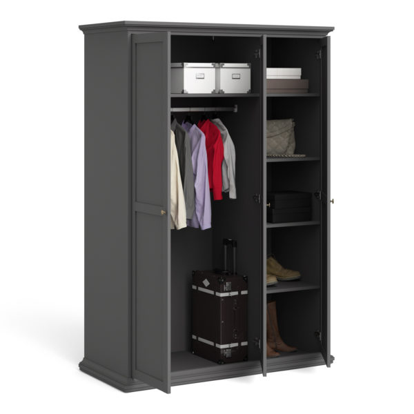 Condo Wardrobe with 3 Doors | Matt Grey