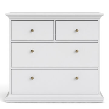Condo Chest of 4 Drawers in White