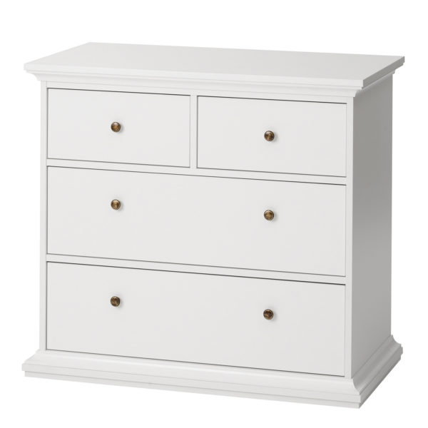 Condo Chest of 4 Drawers in White | Self Assembly