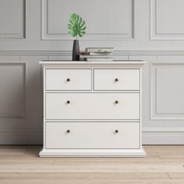 Condo Chest of 4 Drawers in White