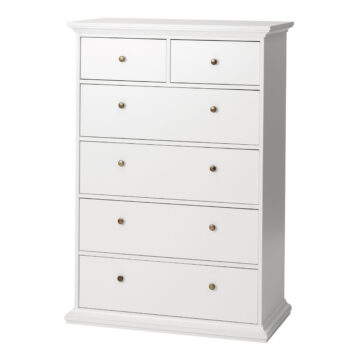 Condo White 2 Over 4 Chest of Drawers