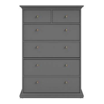Condo Matt Grey 2 Over 4 Chest of Drawers