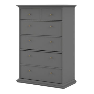 Condo Matt Grey 2 Over 4 Chest of Drawers