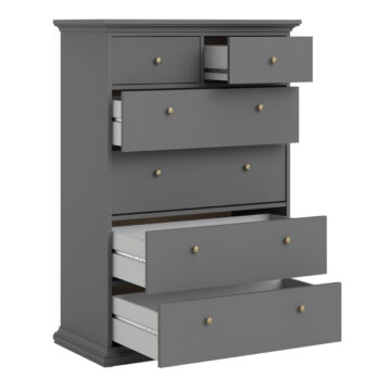 Condo Matt Grey 2 Over 4 Chest of Drawers