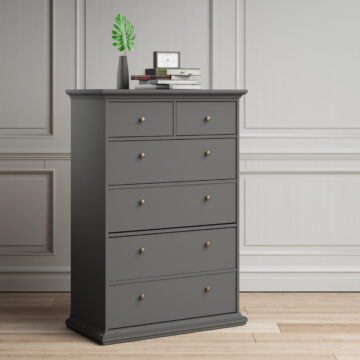 Condo Matt Grey 2 Over 4 Chest of Drawers