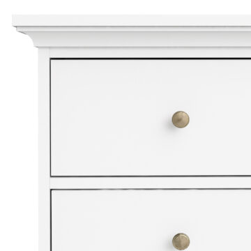 Condo White 4 Over 4 Chest of Drawers