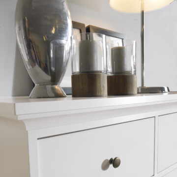 Condo White 4 Over 4 Chest of Drawers