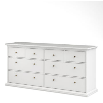 Condo White 4 Over 4 Chest of Drawers