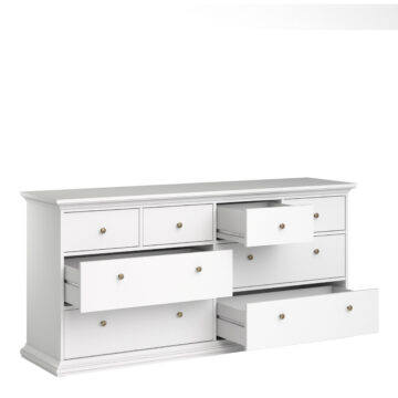Condo White 4 Over 4 Chest of Drawers