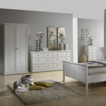 Condo White 4 Over 4 Chest of Drawers