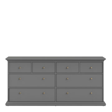 Condo Matt Grey 4 Over 4 Chest of Drawers