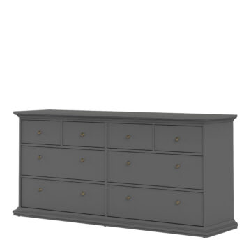 Condo Matt Grey 4 Over 4 Chest of Drawers