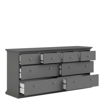 Condo Matt Grey 4 Over 4 Chest of Drawers