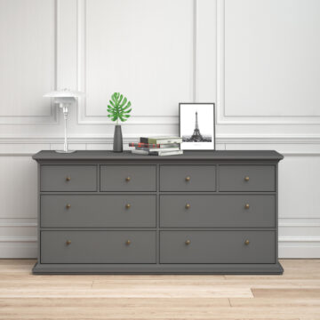 Condo Matt Grey 4 Over 4 Chest of Drawers