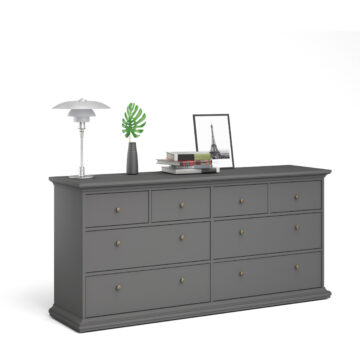 Condo Matt Grey 4 Over 4 Chest of Drawers