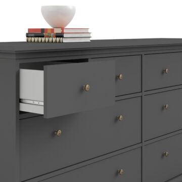 Condo Matt Grey 4 Over 4 Chest of Drawers